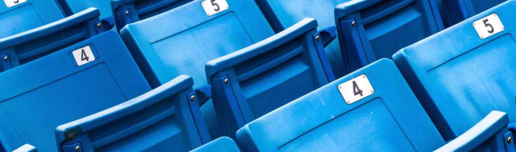 Empty stadium seats